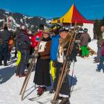 Warten aufs Rennen - Ski-Nostalgie 2015 in Wagrain