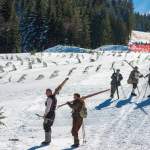 Anstieg zum Start des Ski-Nostalgie 2015 in Wagrain